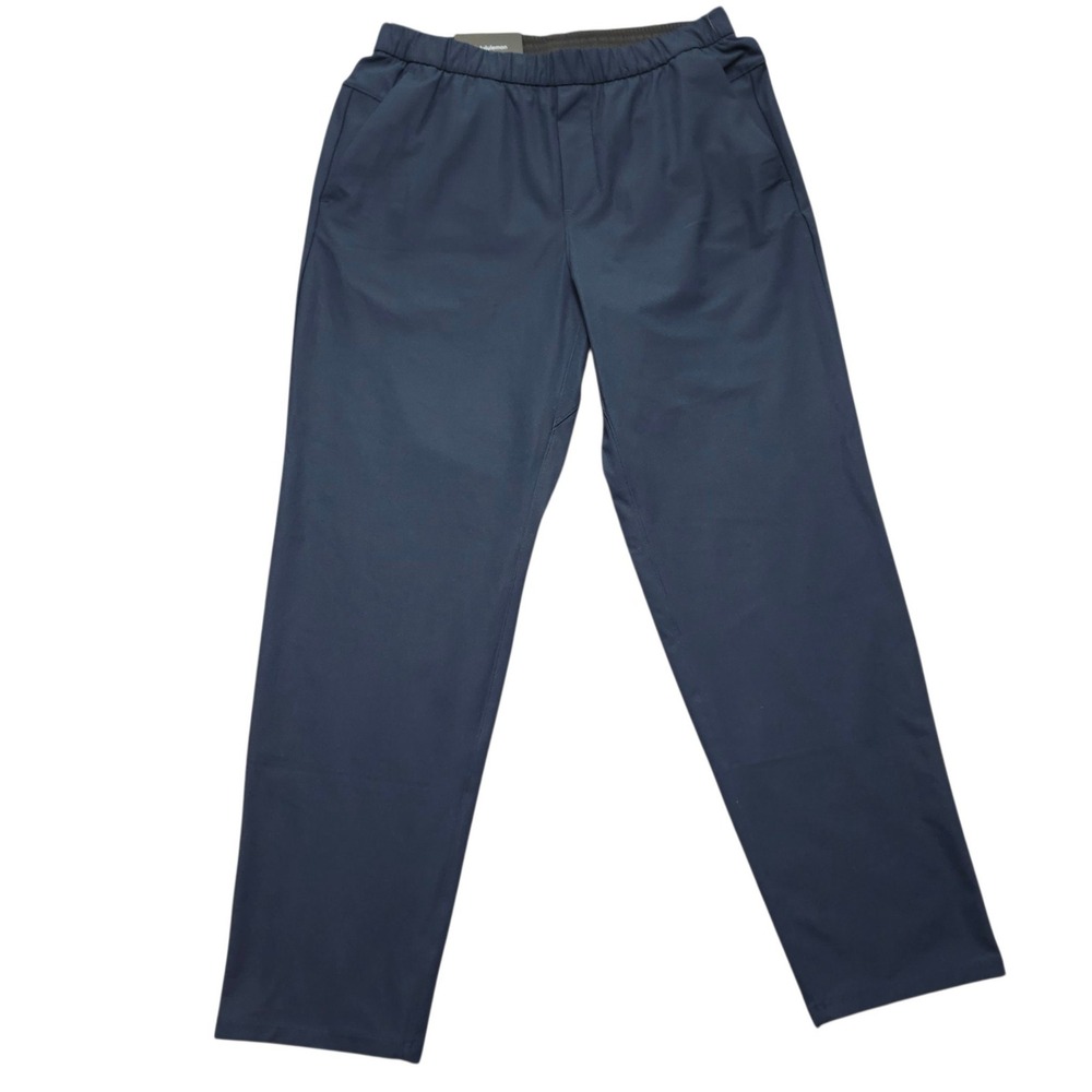 Lululemon ABC Pull-On Pant Warpstreme Navy Blue Relaxed Tapered LM5ALNS L 30"